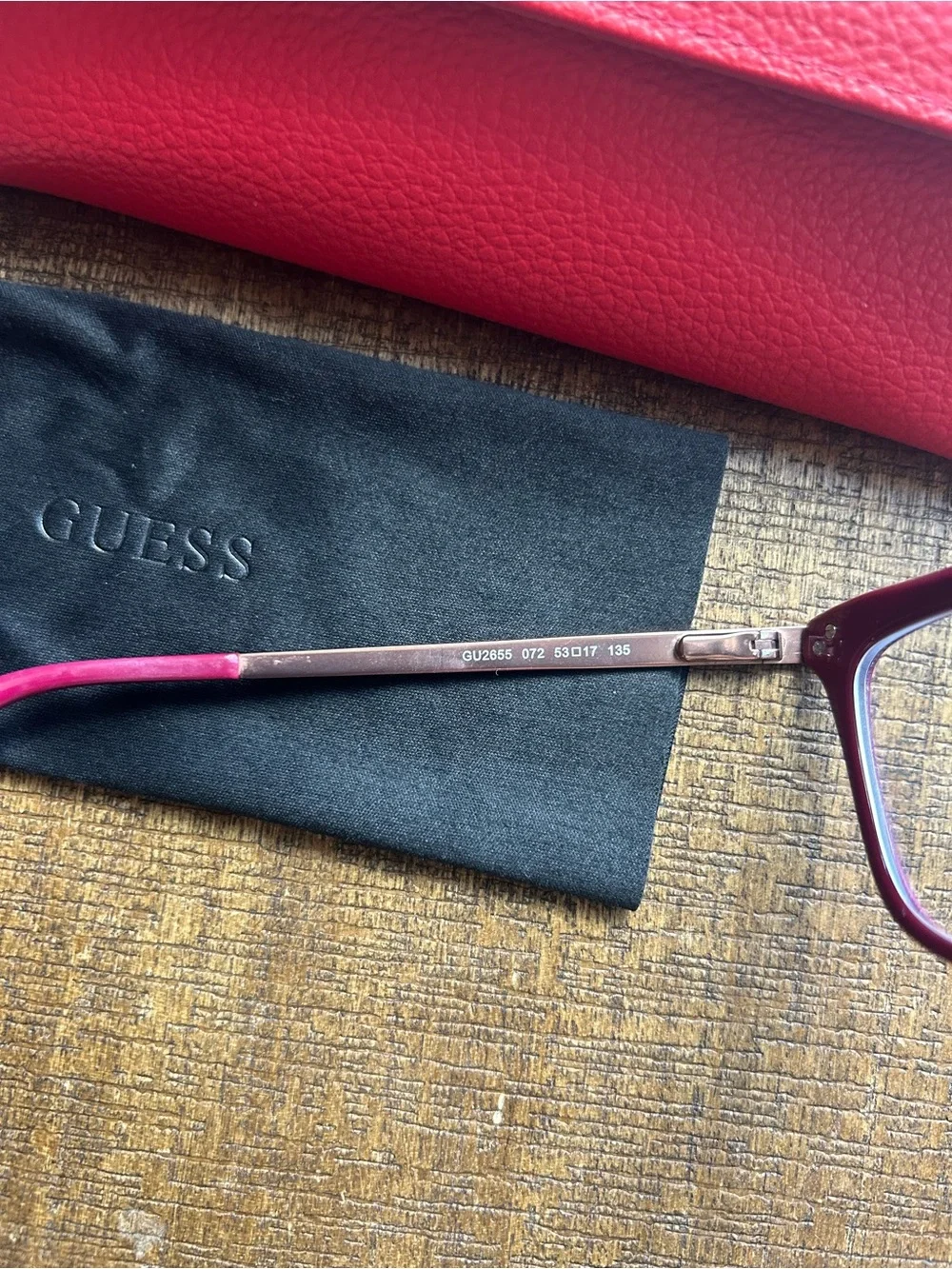 Guess glasses with case